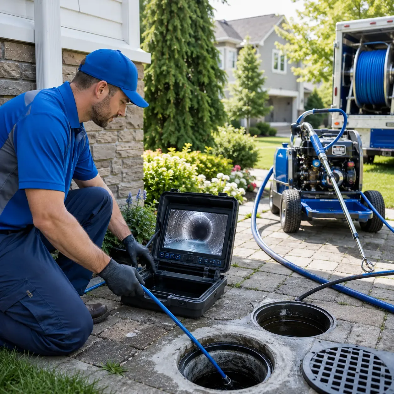 Outdoor drain cleaning professionals serving Newport, NC